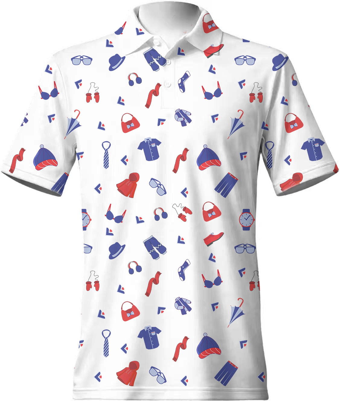 US Men 3D Plus-Size POLO