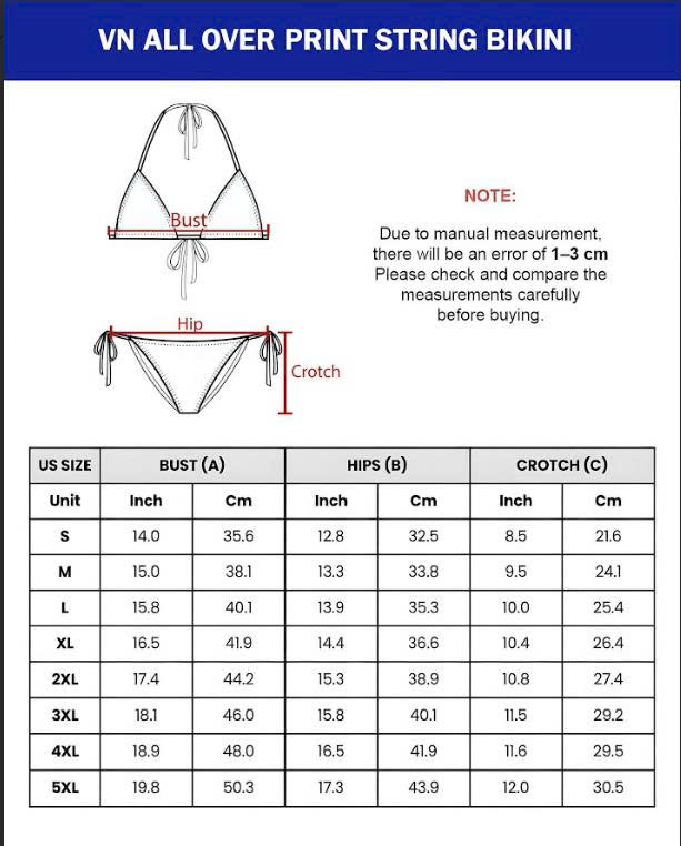 VN All Over Print String Bikini
