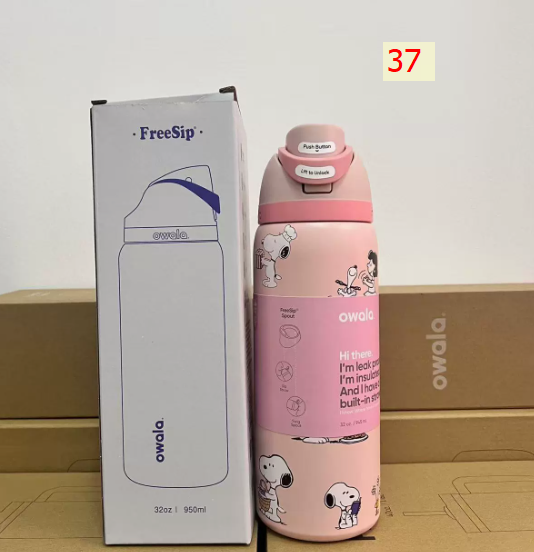 Cute Insulated Straw Water Bottle
