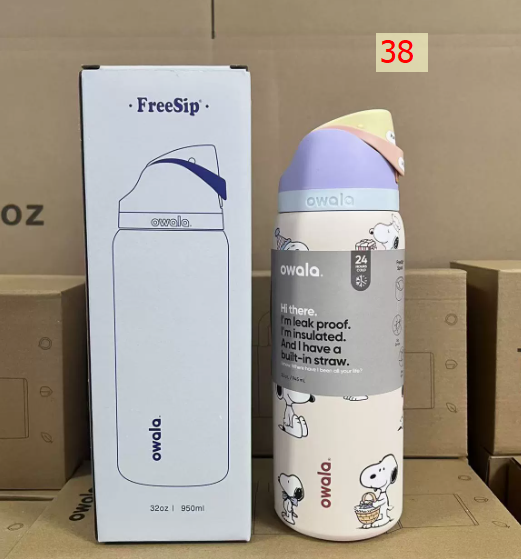 Cute Insulated Straw Water Bottle