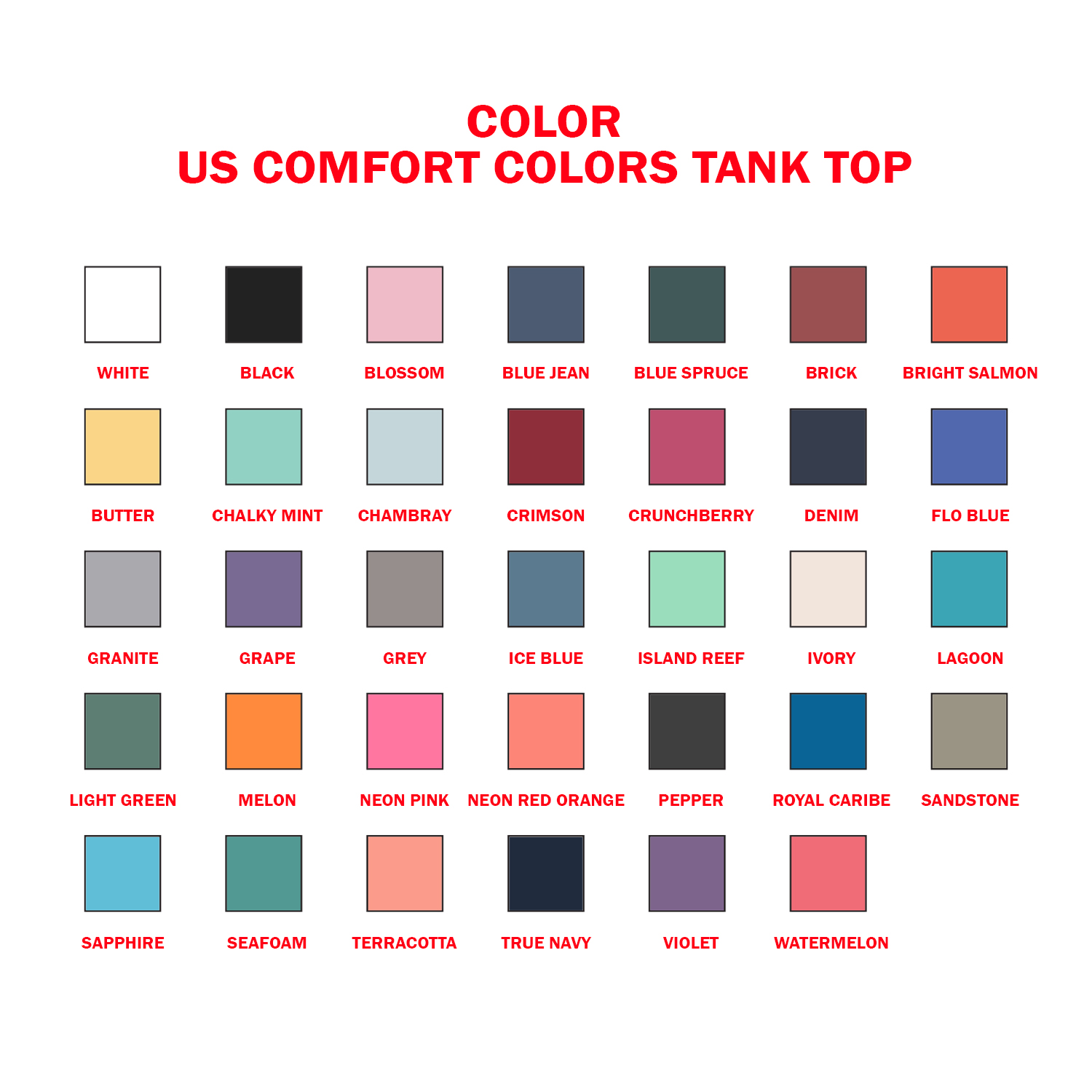 US Comfort Colors Tank Top (DTF)