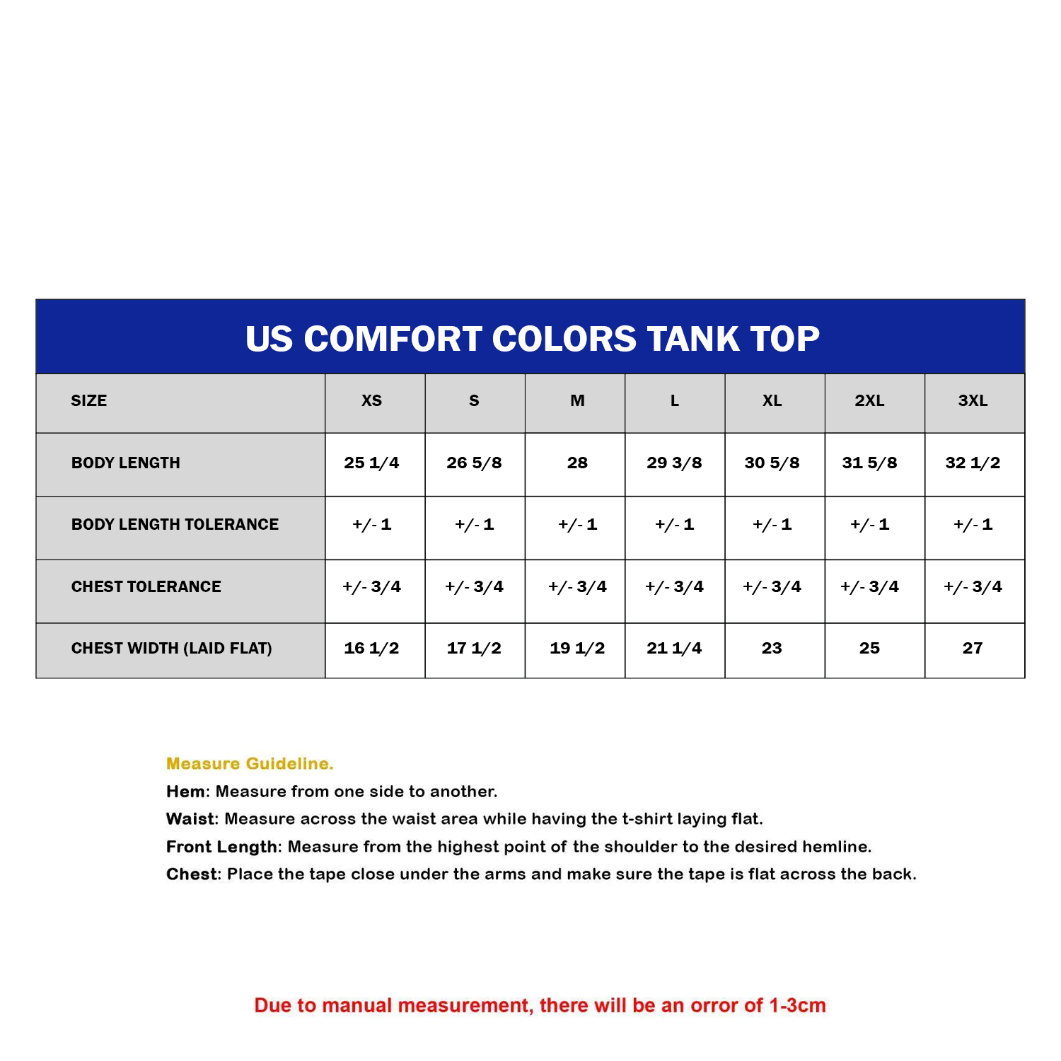 US Comfort Colors Tank Top (DTG)