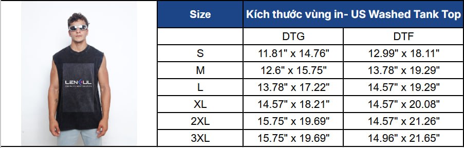 US Washed Tank Top (DTG)