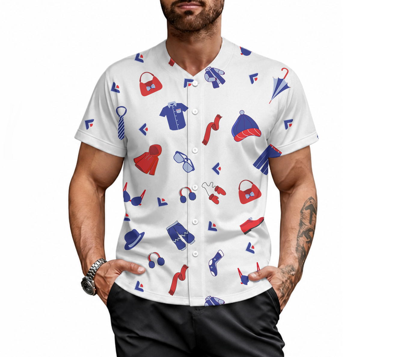 US 3D Baseball Jersey