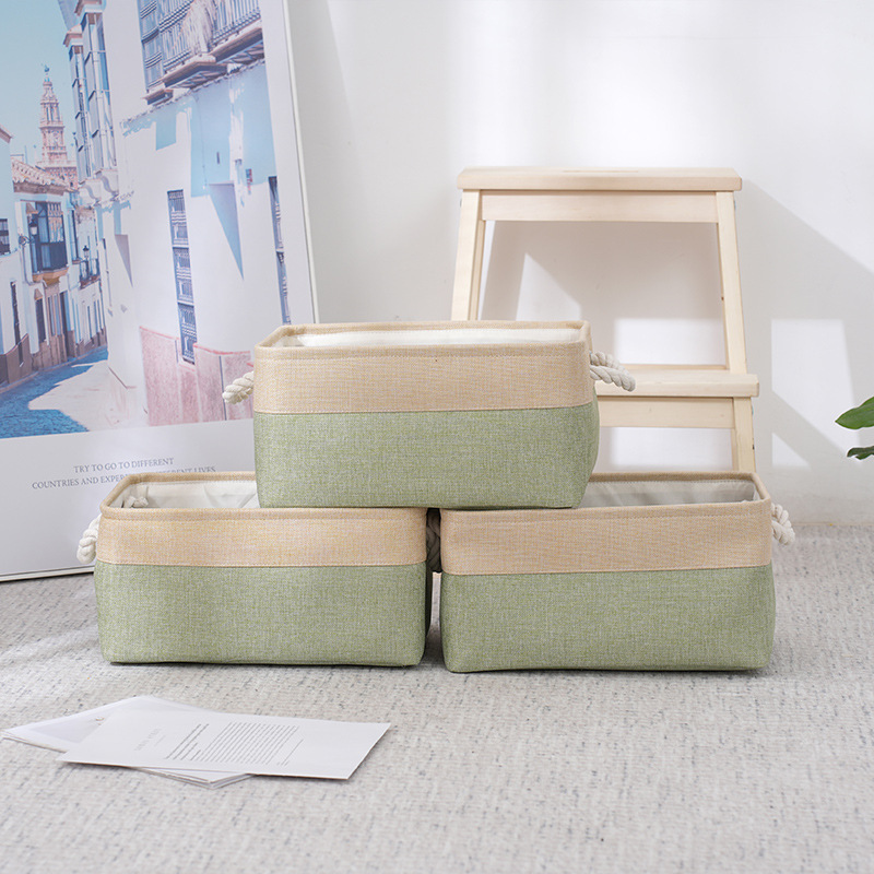 Corduroy Patchwork Storage Basket