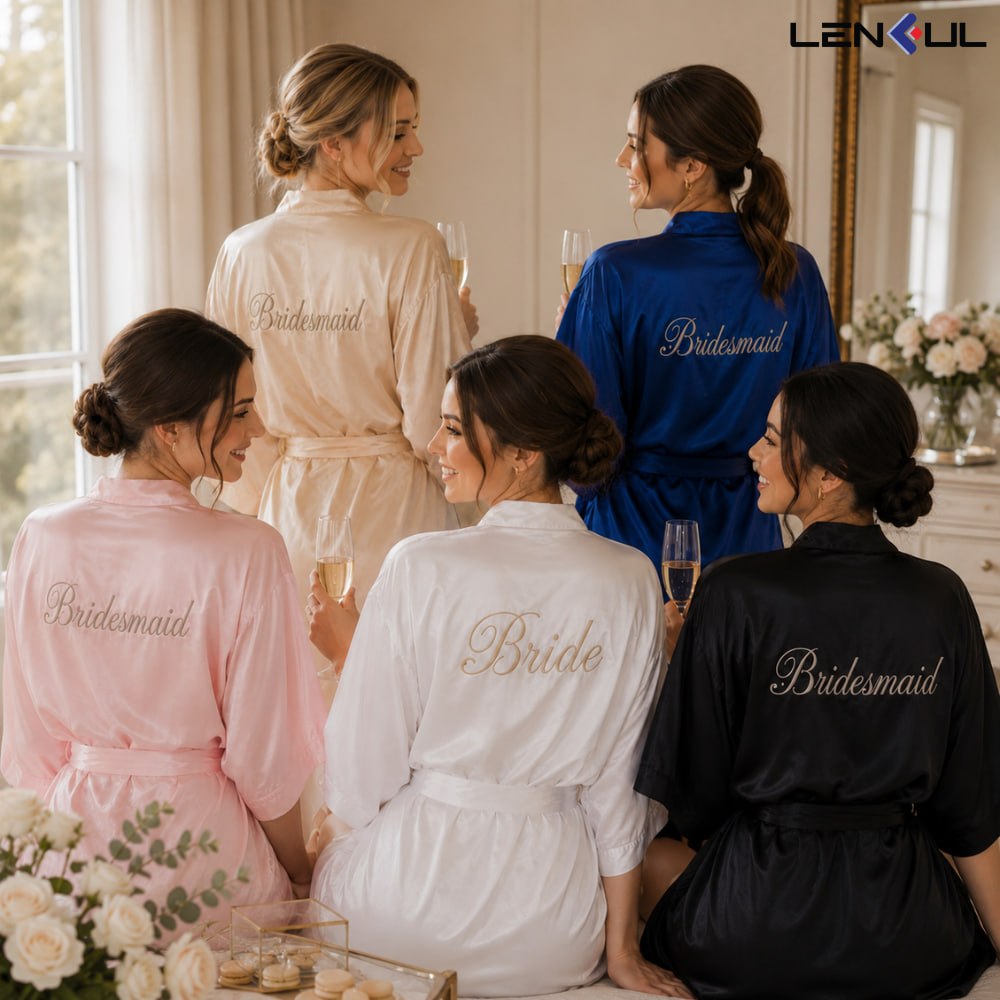 Personalized Satin Robe for Bride & Bridesmaids