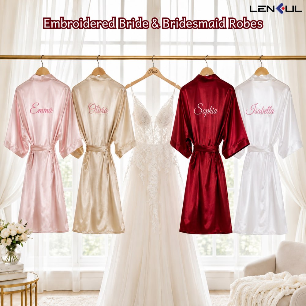 Personalized Satin Robe for Bride & Bridesmaids