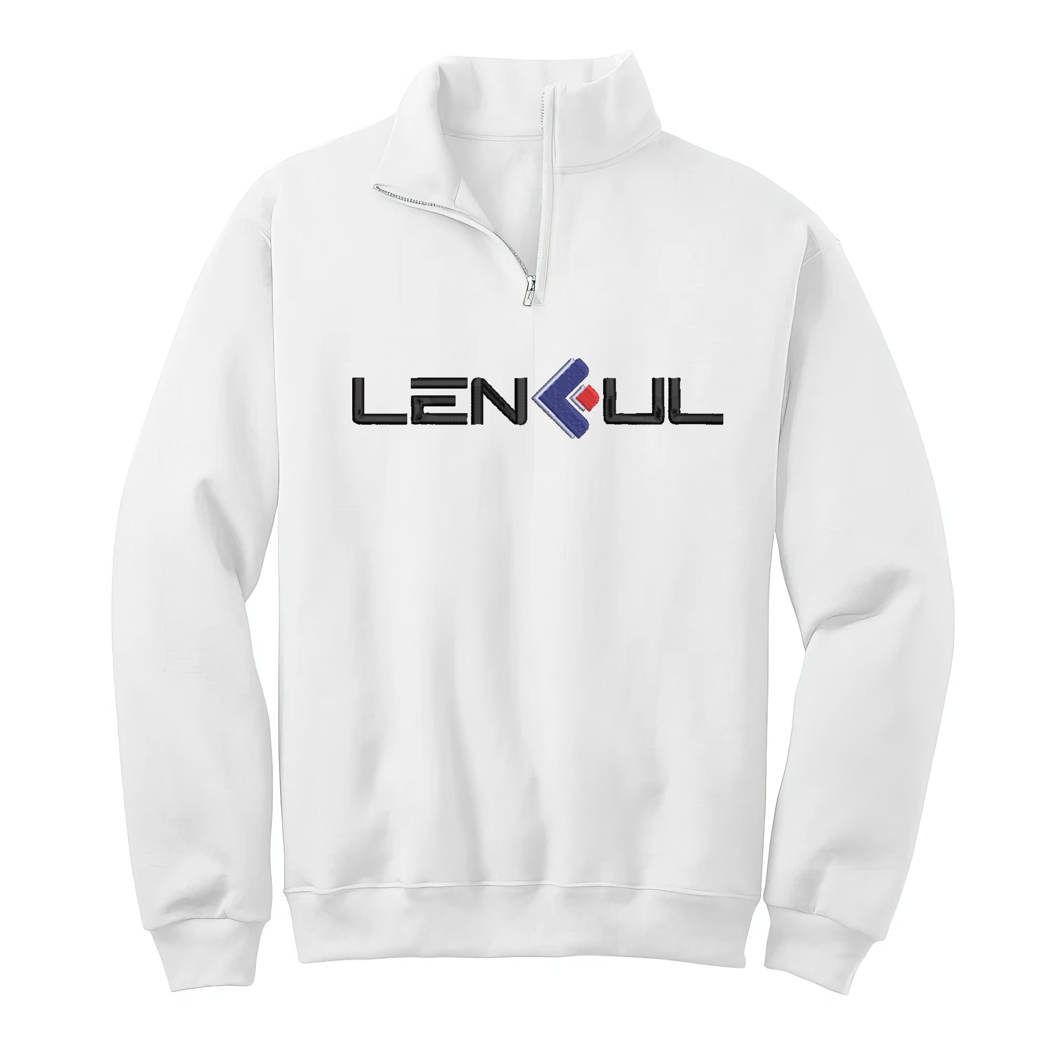 VN Embroidered Yarn Quarter Zip Unisex Sweatshirt