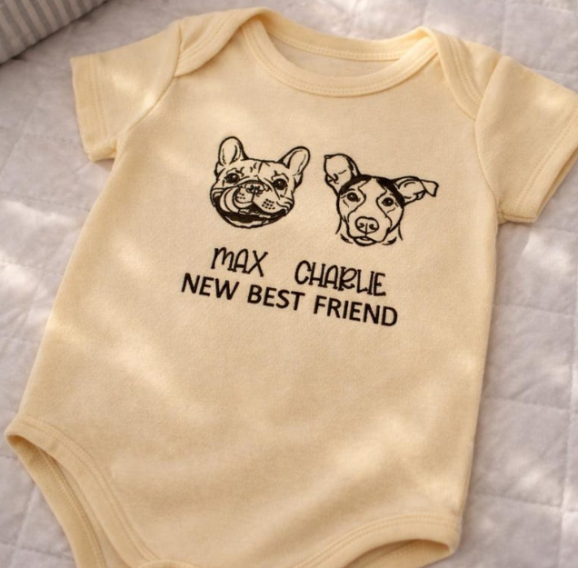 Personalized Embroidered Baby Bodysuit