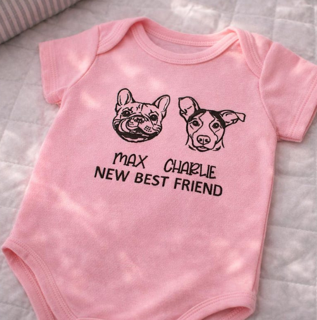 Personalized Embroidered Baby Bodysuit