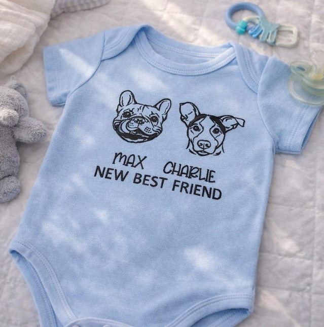 Personalized Embroidered Baby Bodysuit