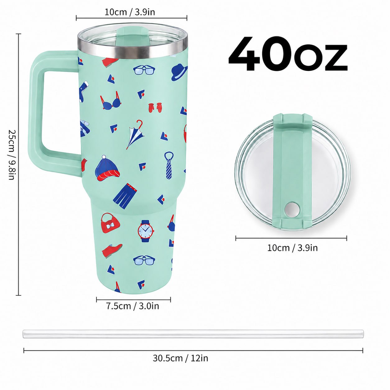 US 40OZ Curved Tumbler 3 (Printed) 