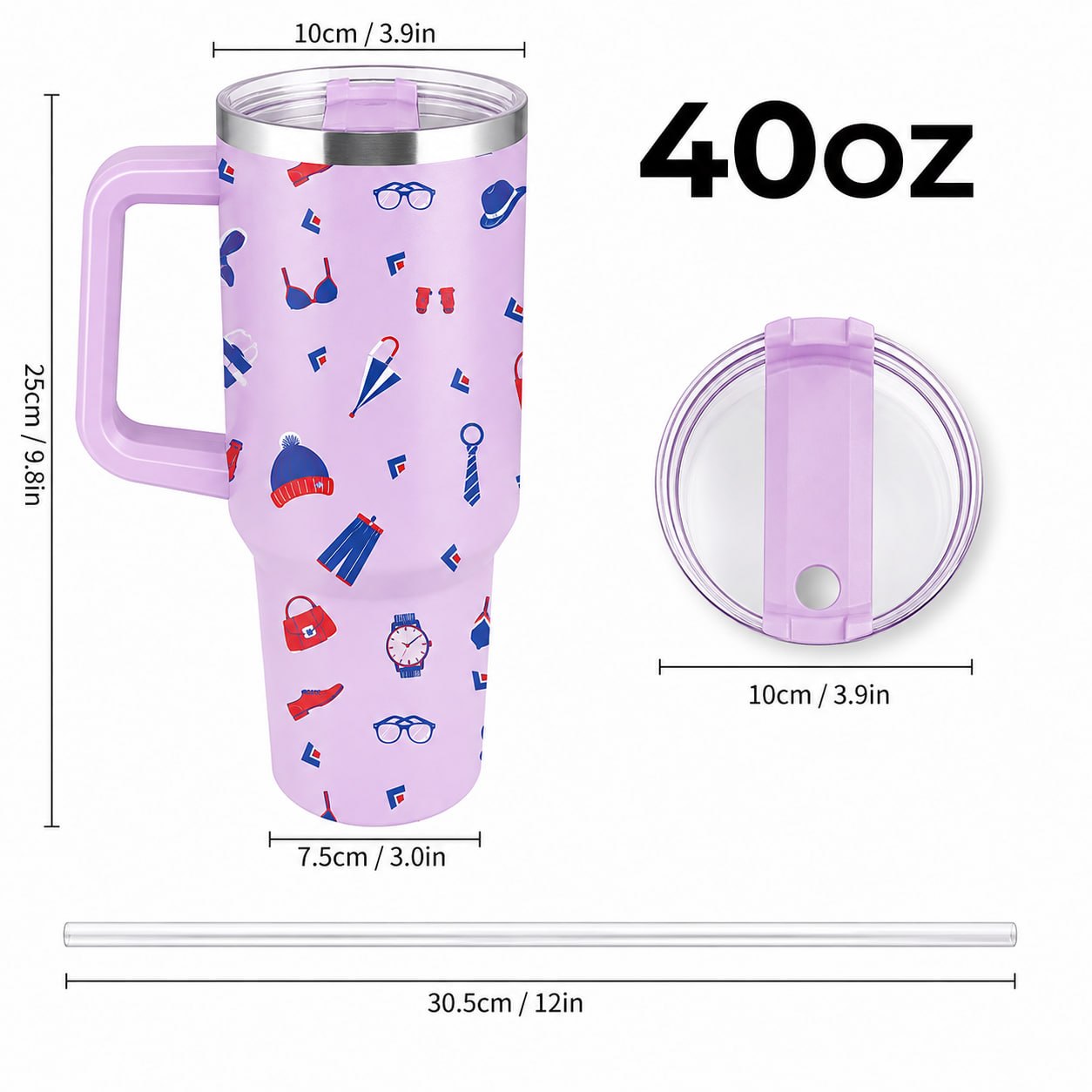 US 40OZ Curved Tumbler 3 (Printed) 