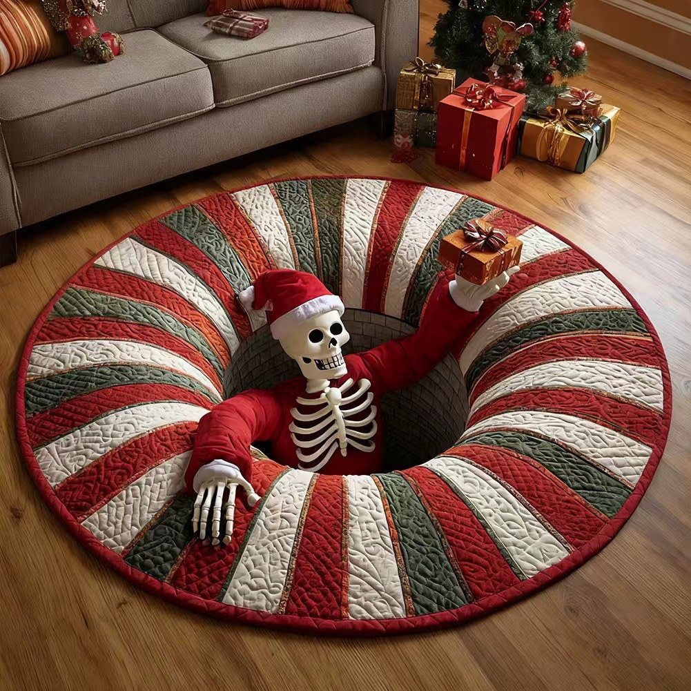 Bat Round Area Rug
