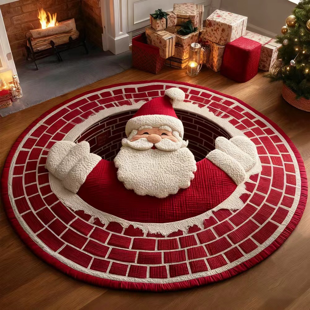 Bat Round Area Rug