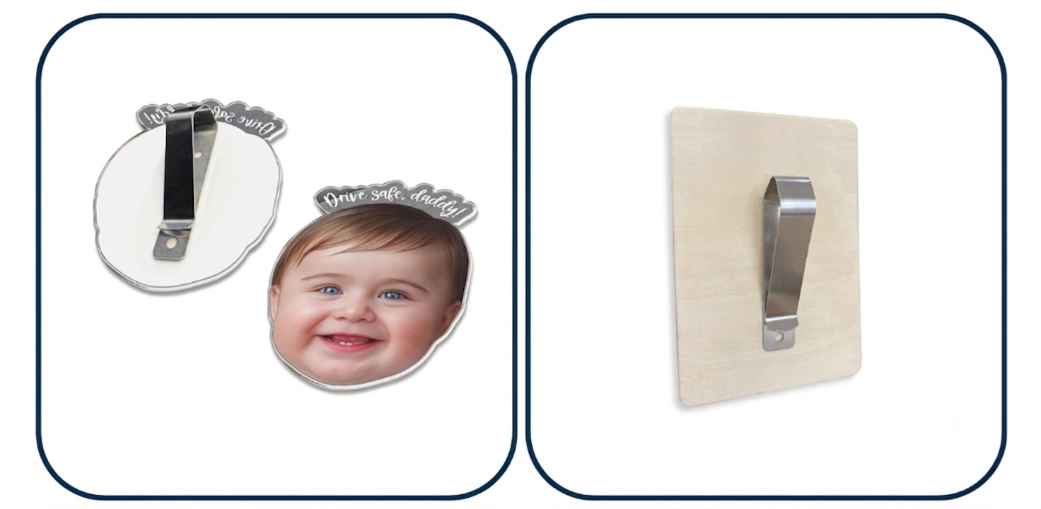 US Custom-shaped Visor Clip