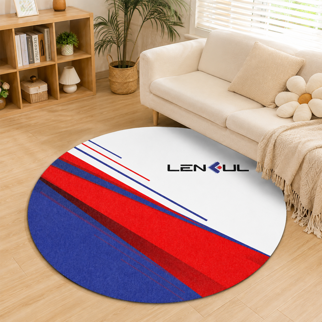 US Round Velvet Rug 