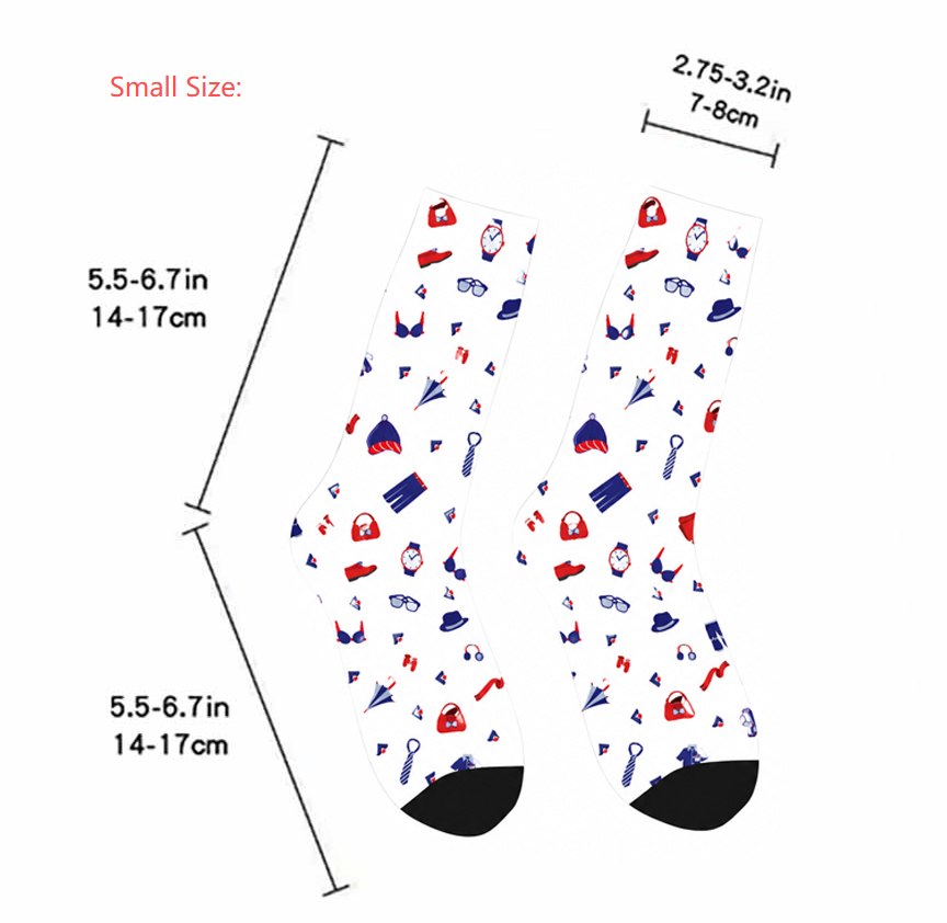 US 3D Socks