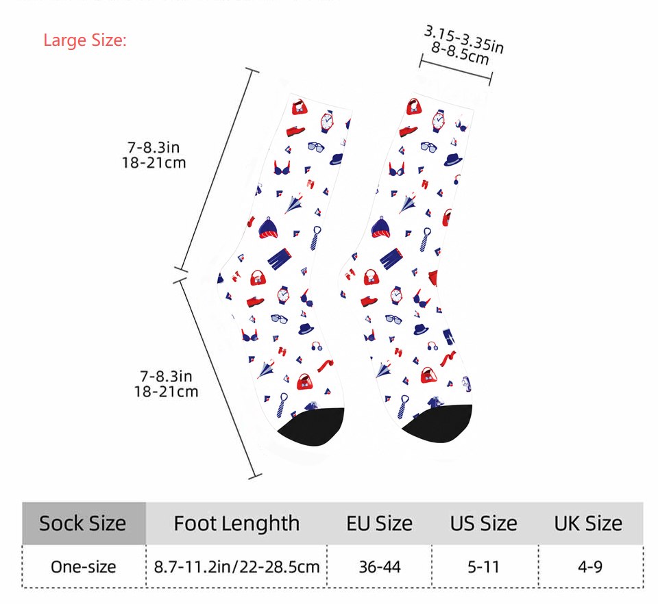 US 3D Socks