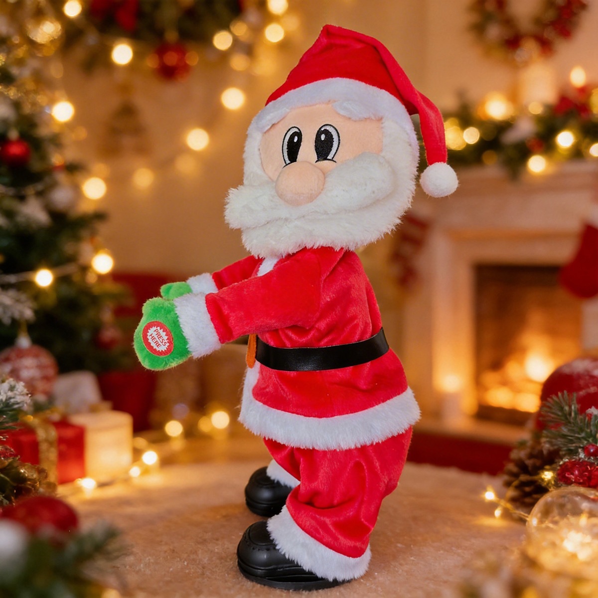 Dancing Santa Claus Plush Toy