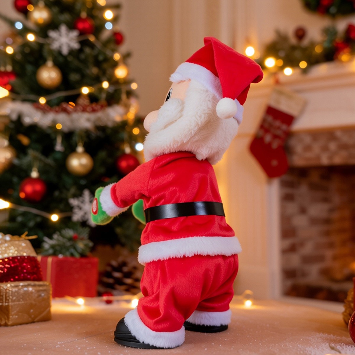 Dancing Santa Claus Plush Toy