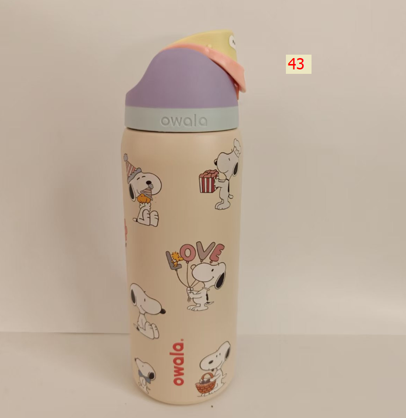 Cute Insulated Straw Water Bottle