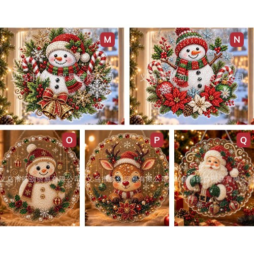 5D Diamond Painting Christmas Ornament
