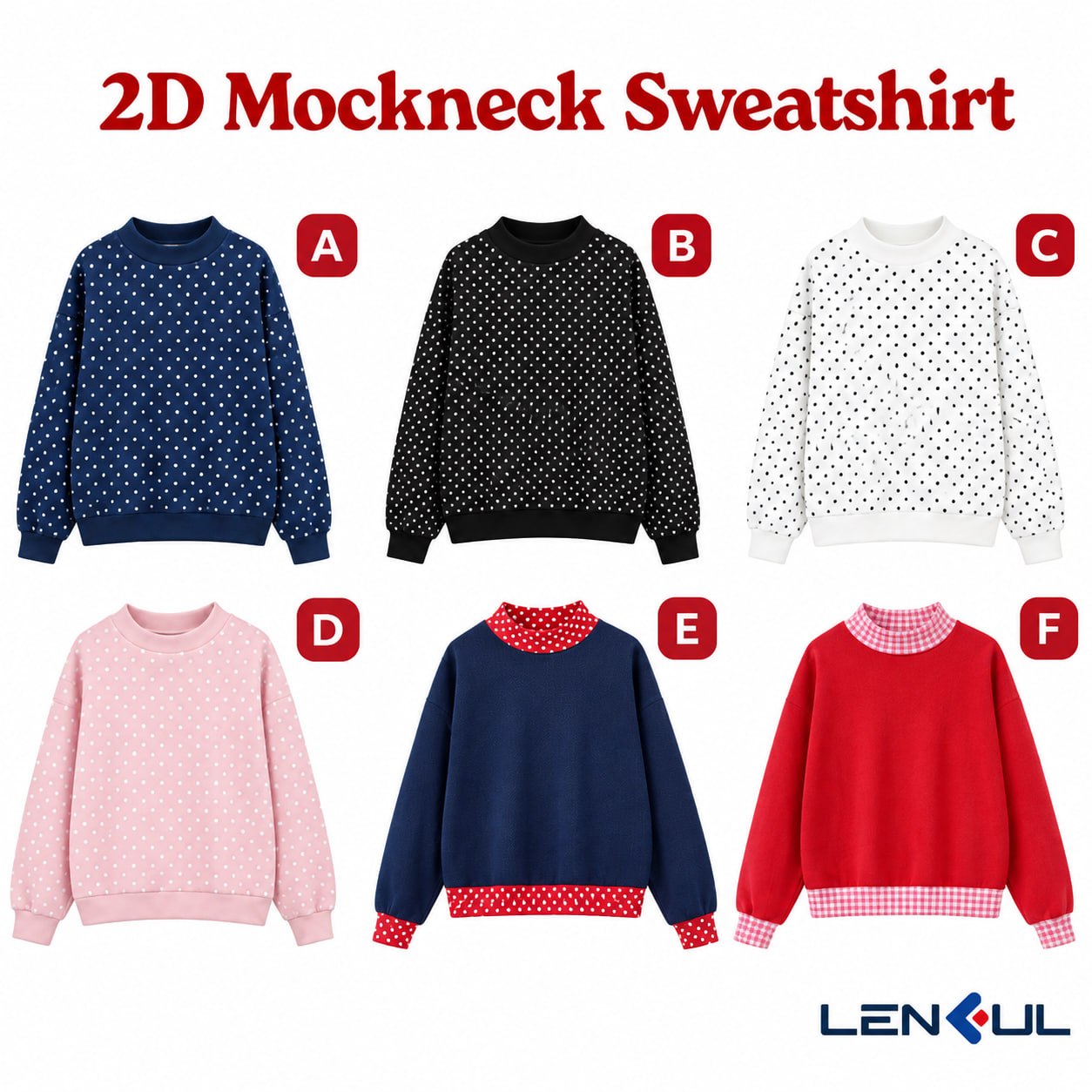 2D Mockneck Sweatshirt