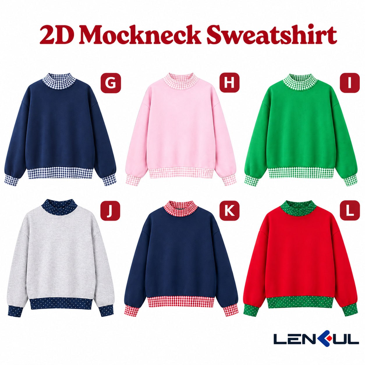 2D Mockneck Sweatshirt