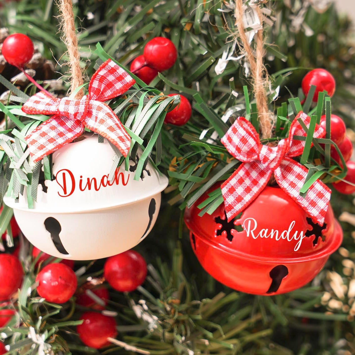 Personalized Christmas Bell Ornament
