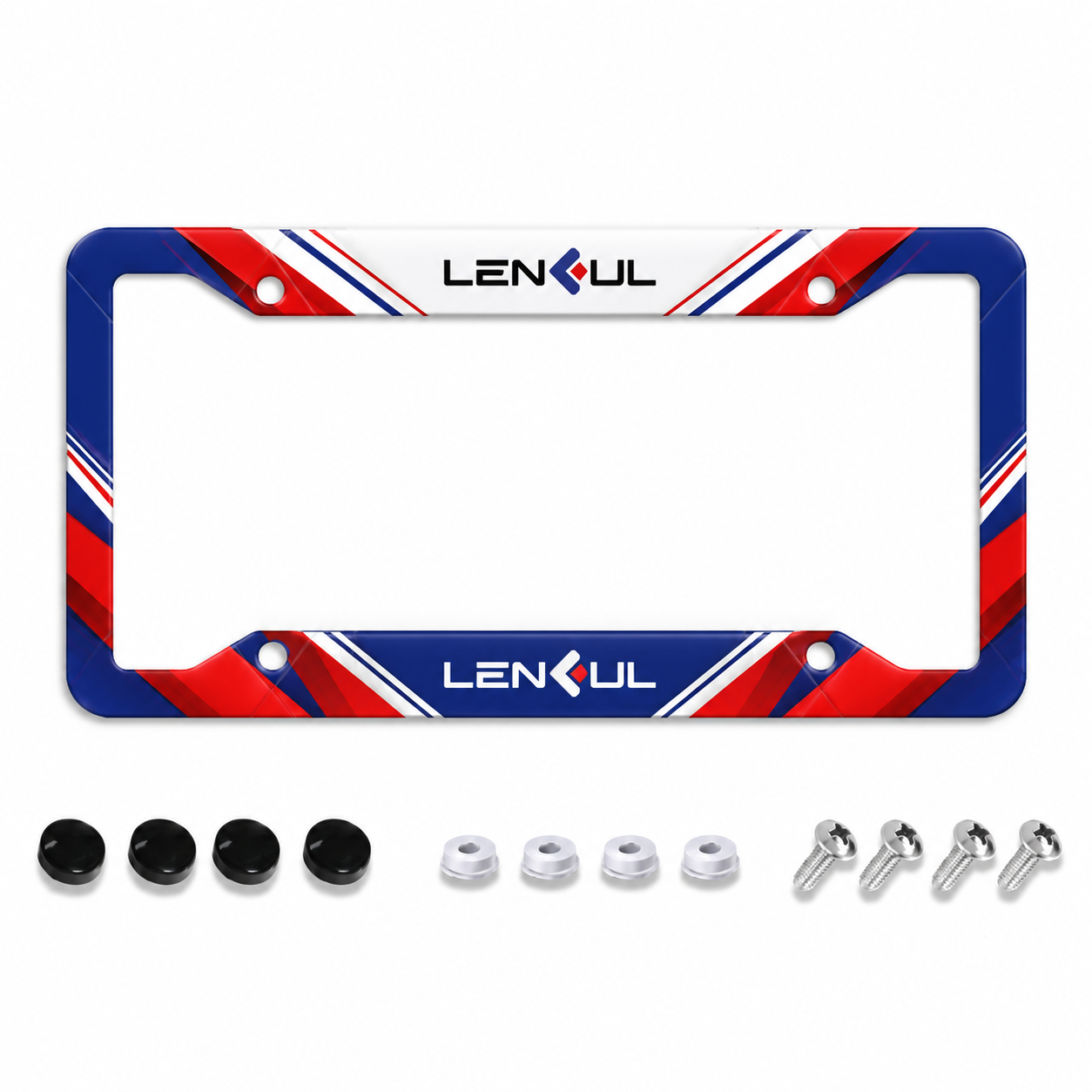 US Four Hole License Plate