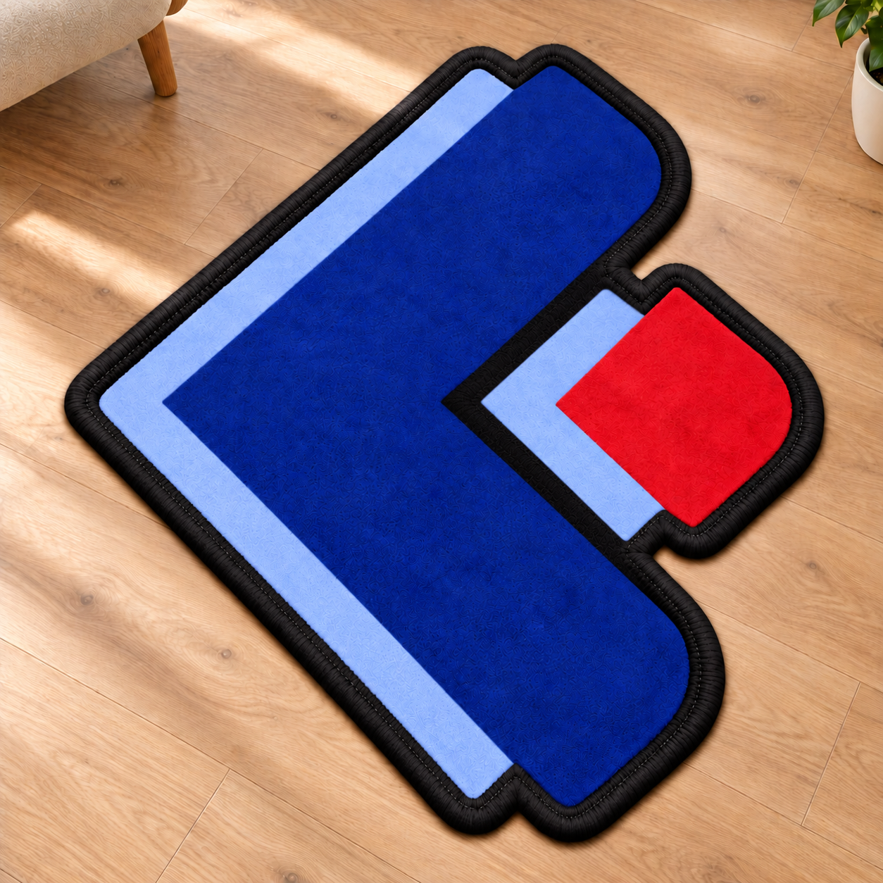 US Custom-Shaped Velvet Rug