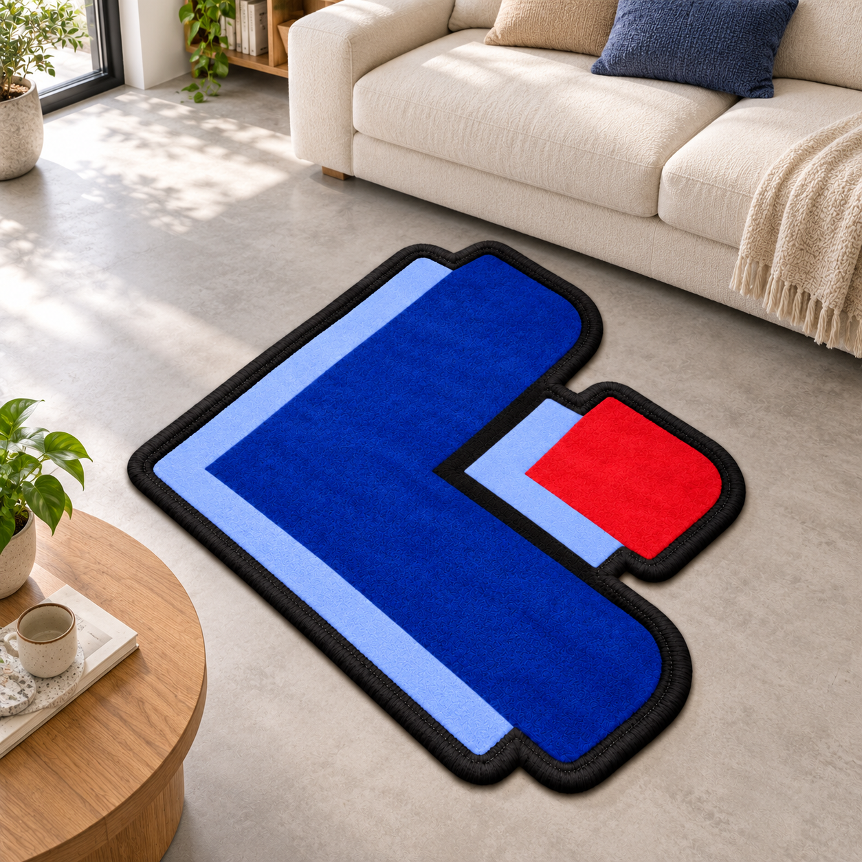 US Custom-Shaped Velvet Rug