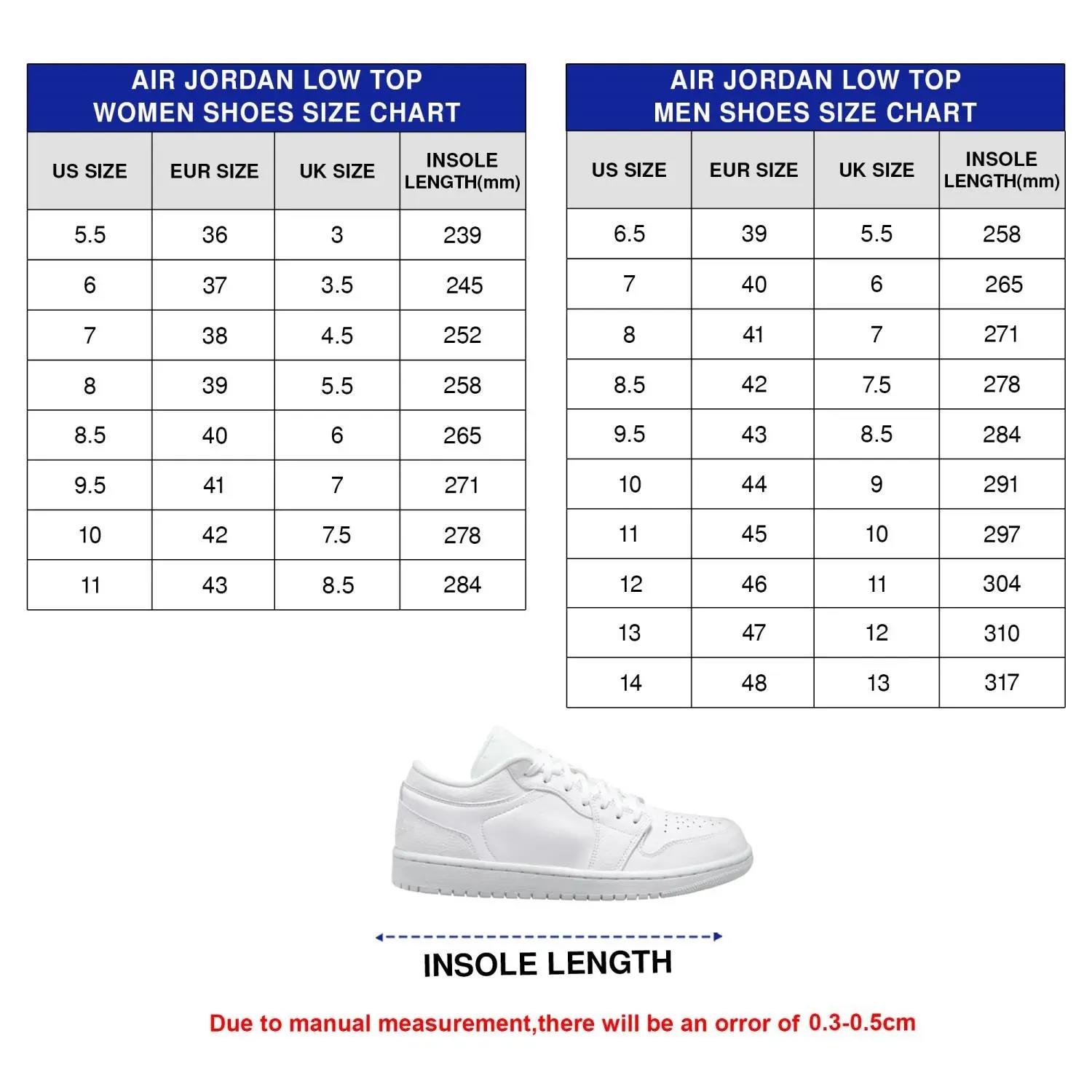 Custom Nike Logo AJ Low Top Shoes