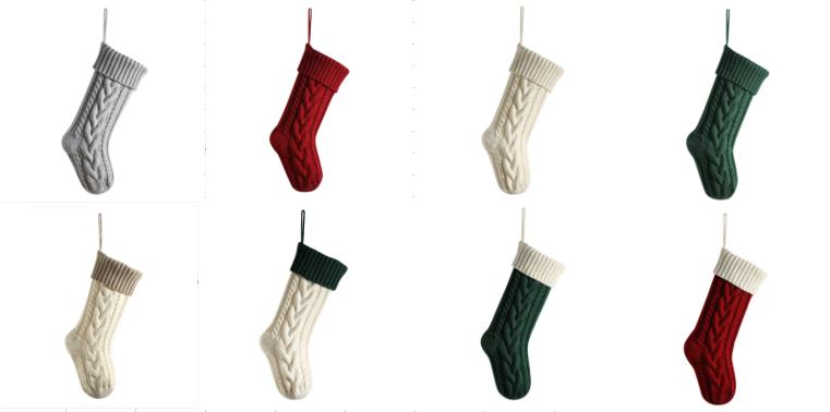 Leather Name Christmas Socks