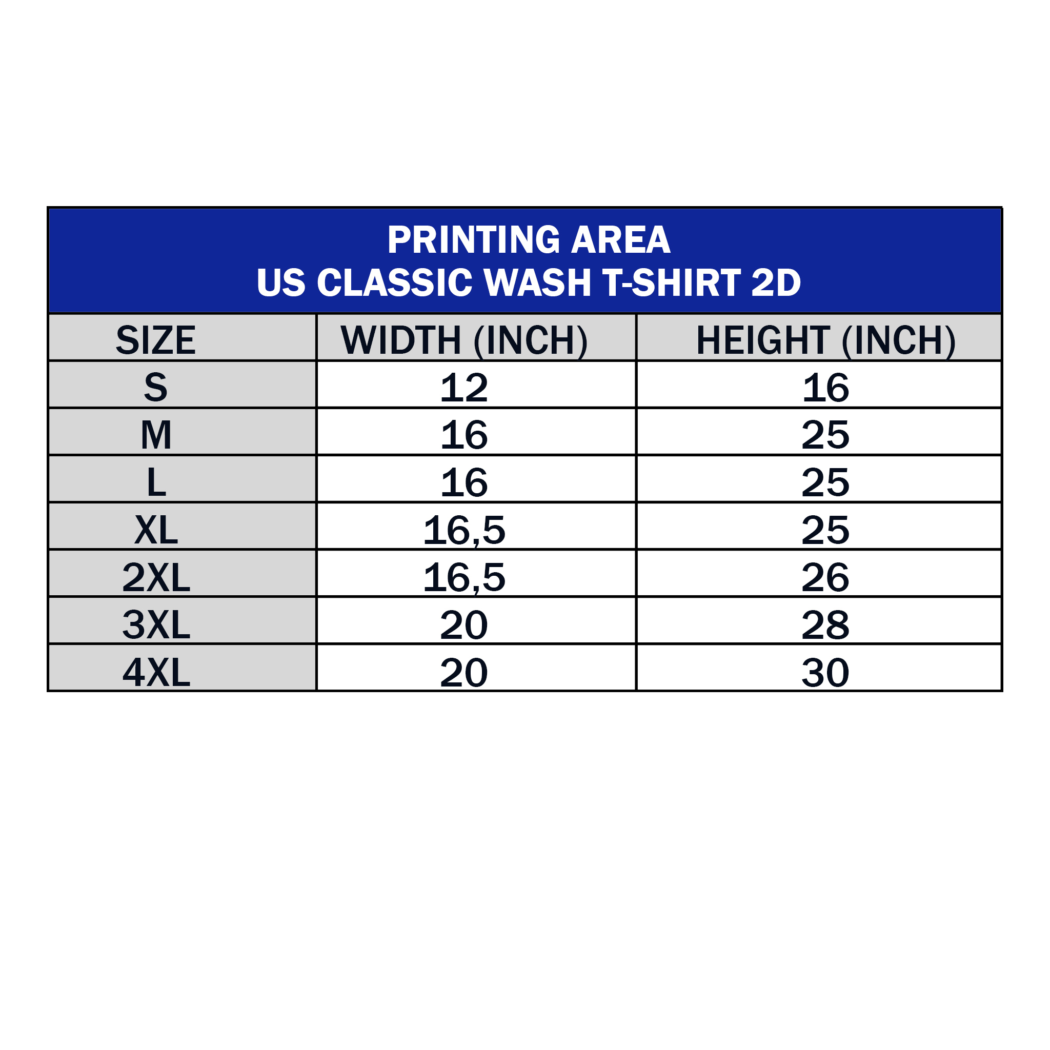 US Classic Wash T-Shirt 2D - (DTG)