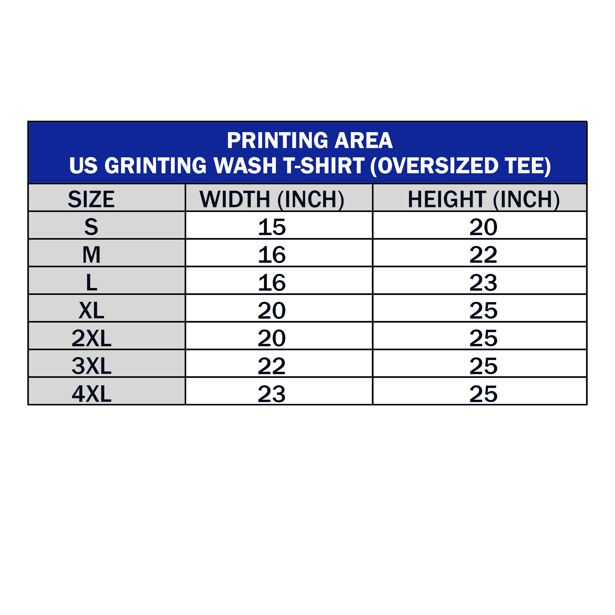 US Grinting Wash T-Shirt (Oversized Tee) - (DTG)
