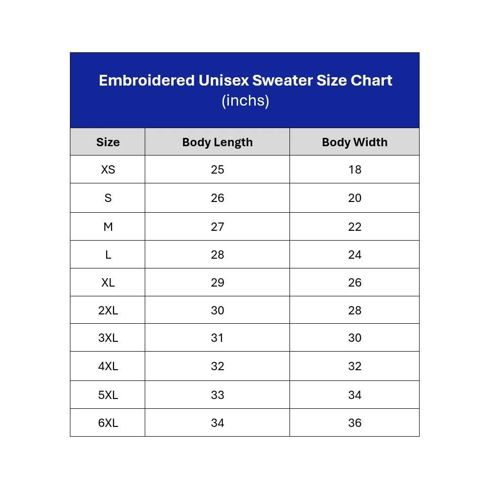 VN Embroidered Yarn Unisex Sweatshirt