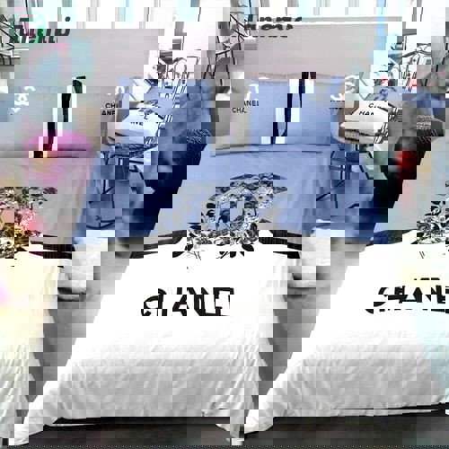 Chanel luxury 04 bedding sets duvet cover bedroom luxury brand bedding