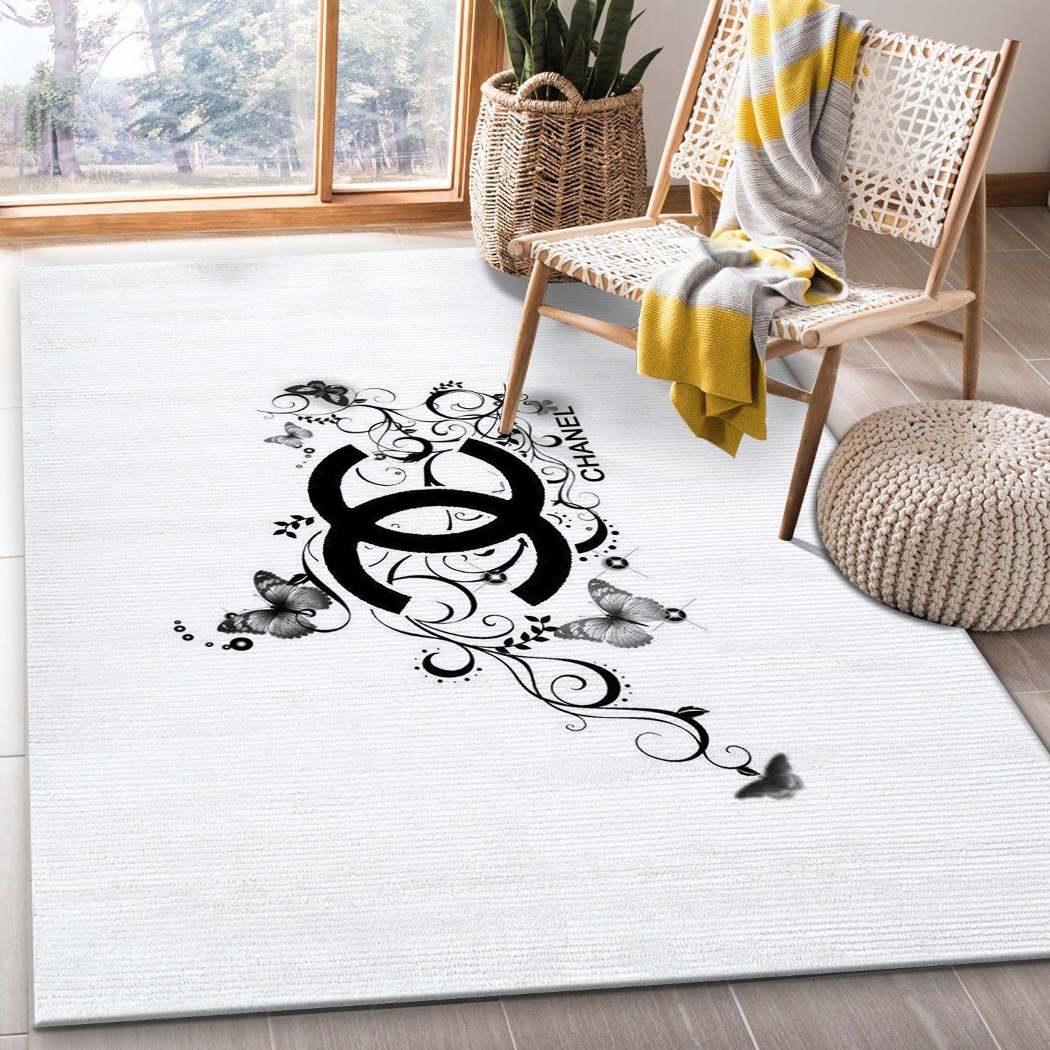 Chanel area rugs hot 2023 living room rugs decor 3884