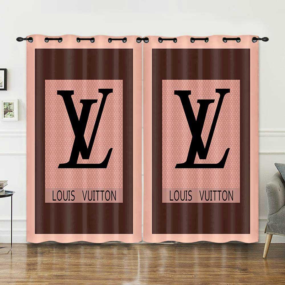 Lv louis vuitton window curtains hot 2023 luxury bedroom living room home decor
