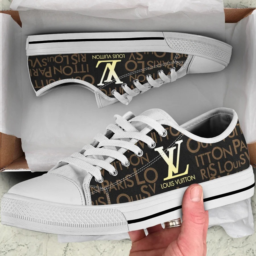 Louis vuitton white brown low top canvas shoes sneakers hot best lv for men women hot 2023