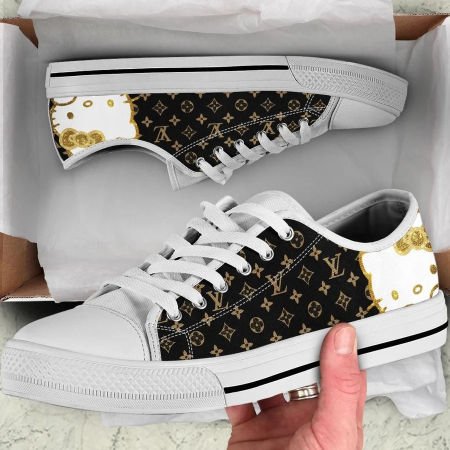 Louis vuitton hello kitty low top canvas shoes sneakers hot best lv for men women hot 2023