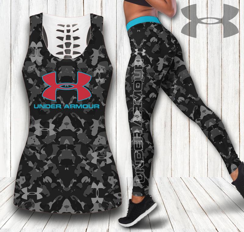 Under armour tank top leggings sport clothing clothes outfit gym for women hot 2023