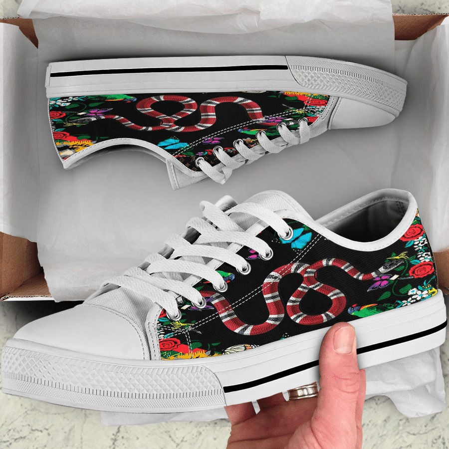Gucci snake low top canvas shoes sneakers hot best for men women hot 2023