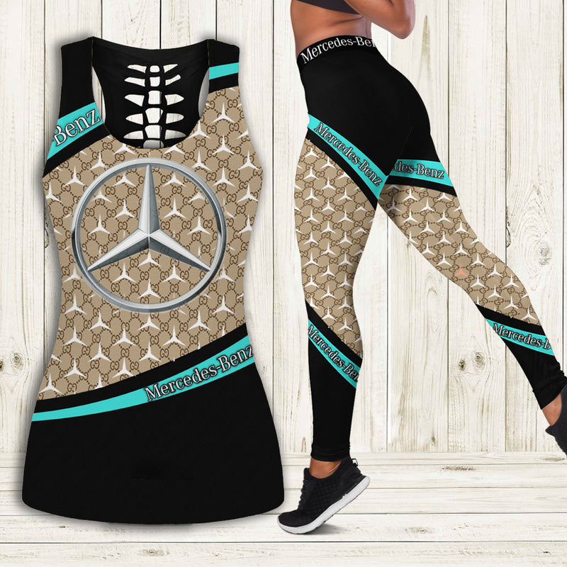 Gucci mercedes tank top leggings luxury brand clothing clothes outfit gym for women hot 2023