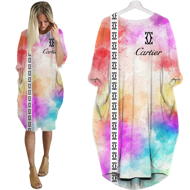 Cartier batwing pocket dress luxury brand clothing clothes outfit for women hot 2023