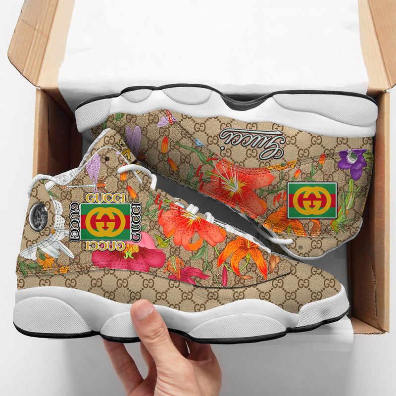 Gucci flower air jordan 13 sneakers shoes hot for men women hot 2023