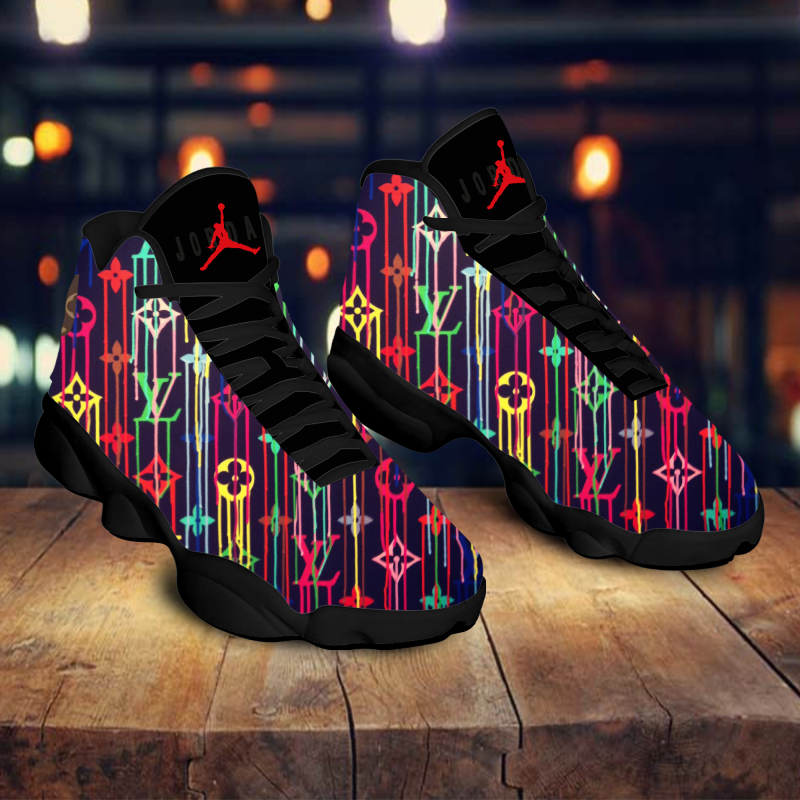 Louis vuitton air jordan 13 sneakers shoes multicolor hot louis vuitton gifts for men women hot 2023