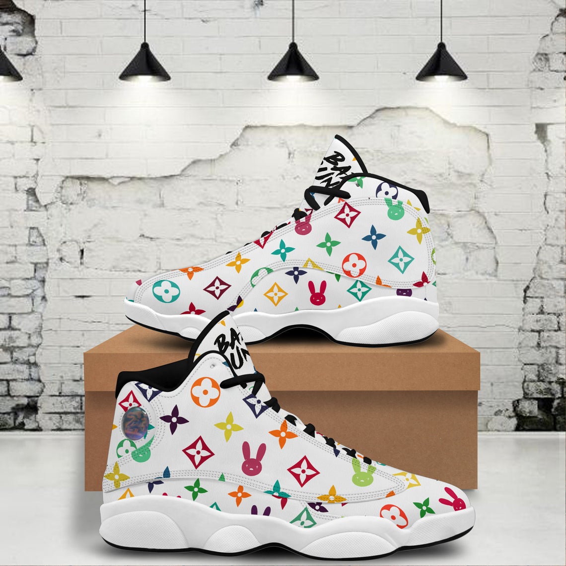 Louis vuitton bad bunny air jordan 13 sneakers shoes hot louis vuitton gifts for men women hot 2023